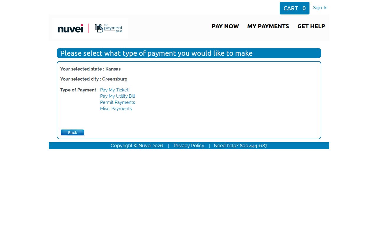 Greensburg court records municipal traffic payment service