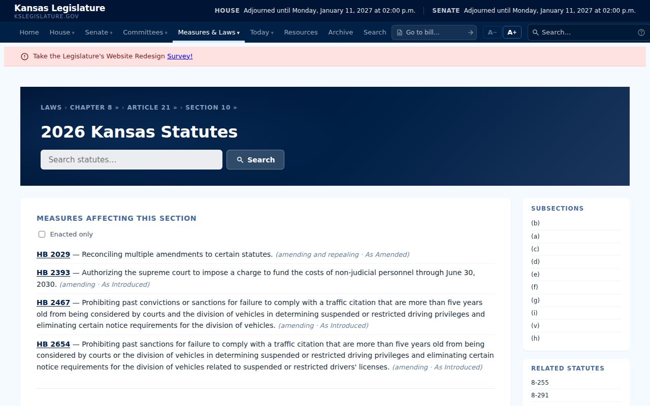 Kansas traffic citation failure-to-comply statute